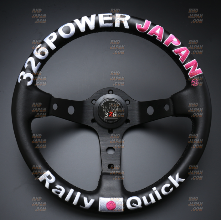 326 Power Steering Wheel Rally Quick Japan - Green Color Titanium Steering Collar Bolt  